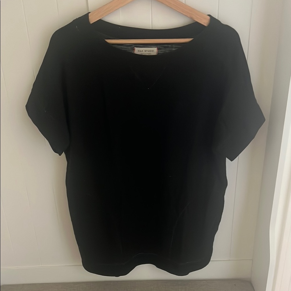 Max Studio Black Tee